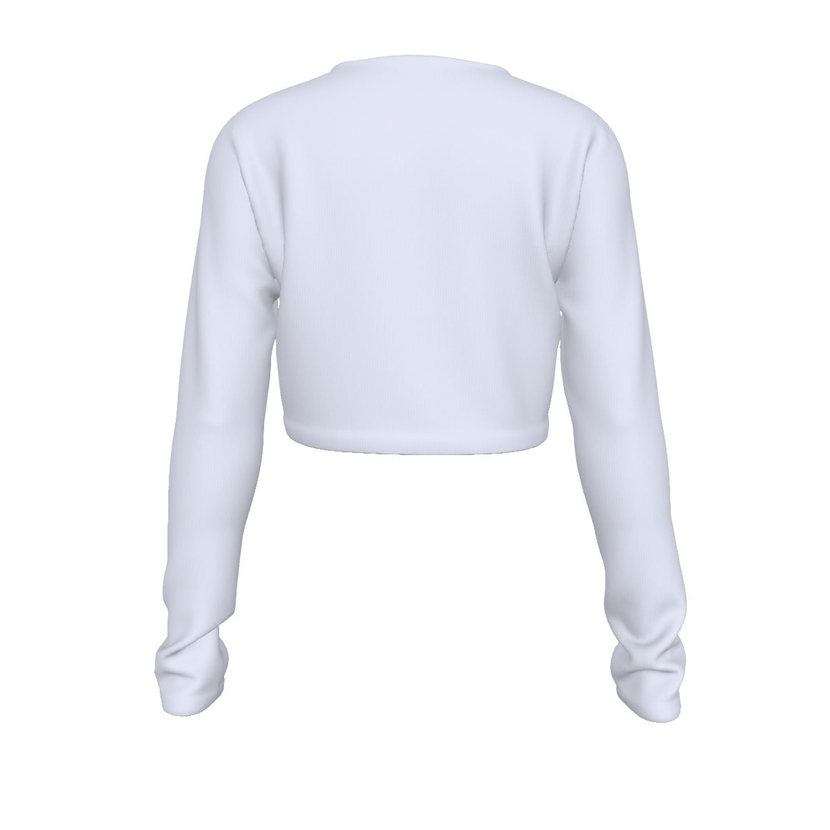 Black American Princess Crop Top Long Sleeve Shirt