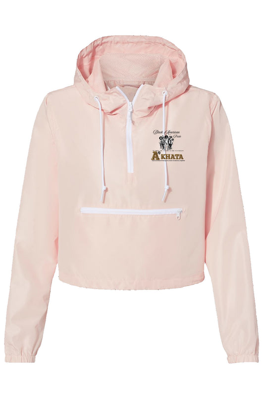 A'khata Lightweight Pullover Crop Windbreaker